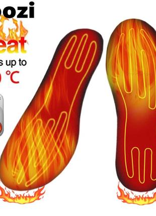 Стельки с подогревом размер 35-40 yoozi. электро стельки usb. теплые стельки для зимы. горячие стельки
