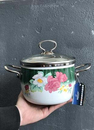 Кастрюля эмаль bohmann bh 8017-22 l 4,5л.
