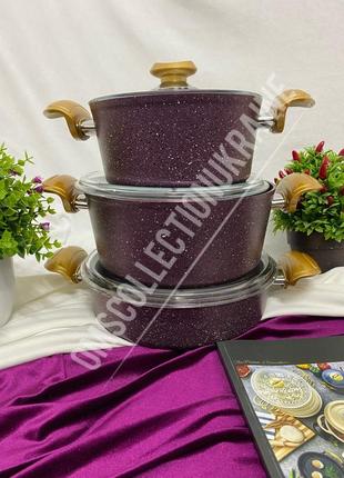 Набор посуды oms 3105-purple3 фото