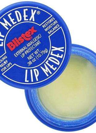 Blistex, lip medex, зовнішній знеболюючий засіб для захисту губ, 10,75 м (0,38 унції), оригінал