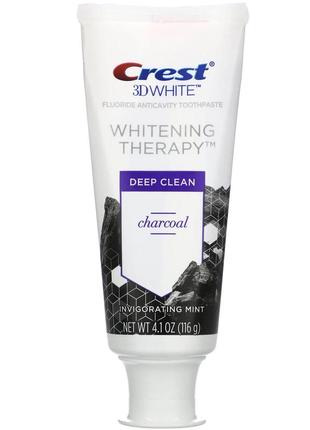 Crest 3d white, відбілююча зубна паста проти карієсу з фтором, зубною пастою, деревним вугіллям і підбадьорливої, оригінал