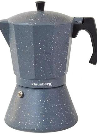 Гейзерна кавоварка klausberg kb-7546  6 чашок 300 мл