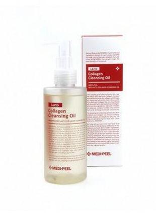 Гидрофильное масло с пробиотиками и коллагеном medi-peel red lacto collagen cleansing oil 200мл2 фото