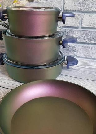Набор посуды (турция) oms 3016-violet 7 пр4 фото