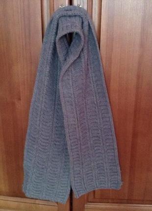 Теплый стильный мягкий шарф wojcik шерсть в посуде