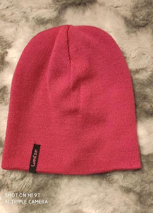 Тёплая двойная детская шапочка