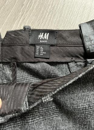 Крутые штаны брюки в клетку h&m5 фото