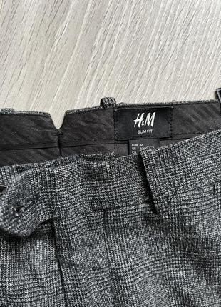 Крутые штаны брюки в клетку h&m4 фото