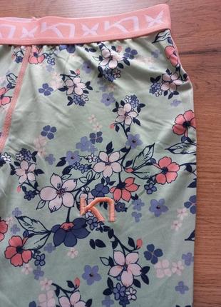 Kari traa термобелье лосины цветочный принт s-размер. норвегия новые