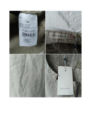 Новая льняная с вышивкой  женская косуха от bon'a parte размер 3410 фото