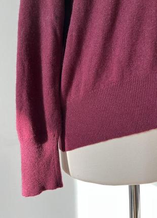 Peter hahn бордовий пуловер кашемір преміум кашемір6 фото