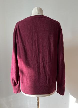 Peter hahn бордовий пуловер кашемір преміум кашемір4 фото