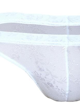 Мужские нарядные белые трусы слипы doreanse lace 13074 фото