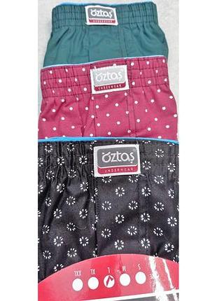 Чоловічі труси поплін oztas 1167, сатинові боксери, труси вільні, сім'ї сатин р.л.
