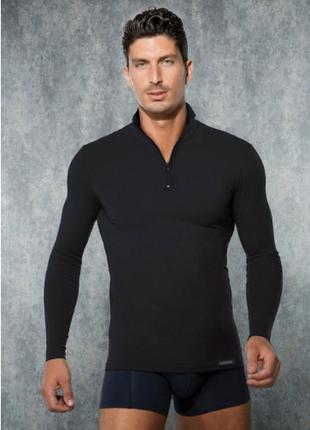 Термокофта чорная гольф мужская doreanse 2975