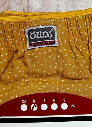 Чоловічі труси поплін oztas 1167, сатинові боксери, труси вільні, сімейки сатин
