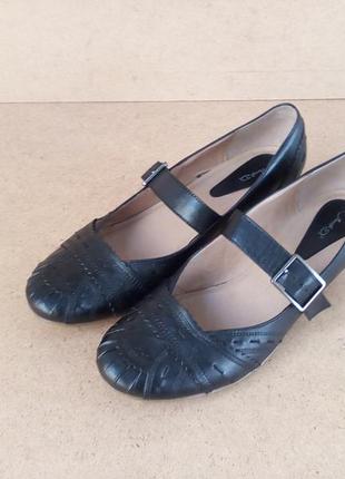 Туфли janet d кожаные черные1 фото