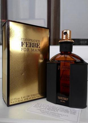 Gianfranco ferre for man (homme, 1986) 75 мл (винтаж)