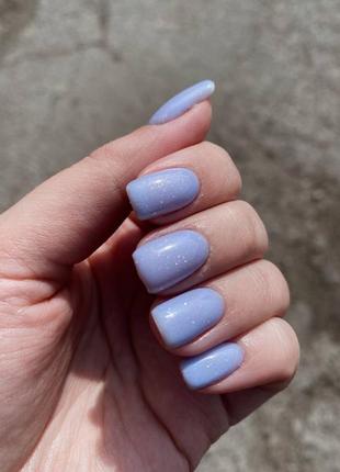 Камуфлирующая база valeri french base №22 (васильковый с серебрянным микроблеском), 12 мл