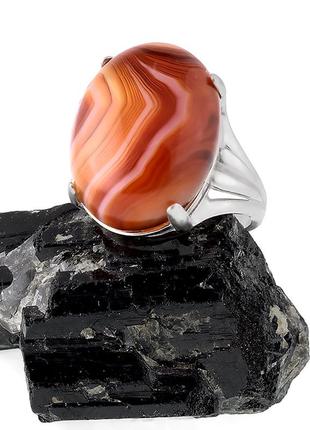 Оникс, серебро 925, кольцо, 208ка