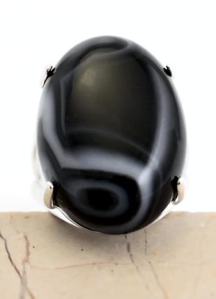 Оникс, 25*18 мм., серебро 925, кольцо, 832ко