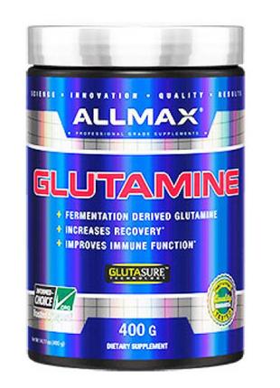 Глютамін allmax nutriion glutamine 400 грам  exp 01/23 року включно