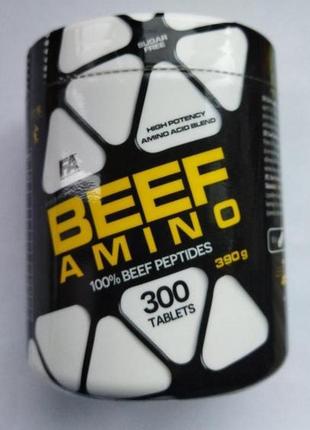 Амінокислоти fitness authority beef amino 300 таблеток