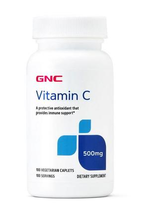 Вітамін з gnc vitamin c 500mg 100 caplts1 фото