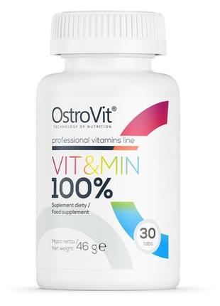 Витамины ostrovit  vit&min 100% 30 таблеток