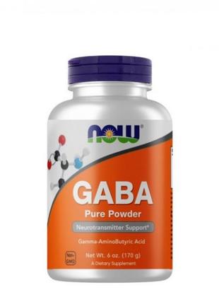 Гамма-аміномаскова кислота now foods gaba pro powder 170 грам