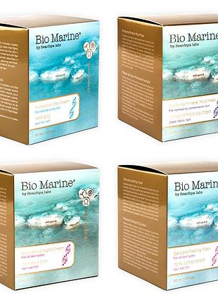 Дневной и ночной крем bio marine + 2 маски для нормальной и сухой кожи