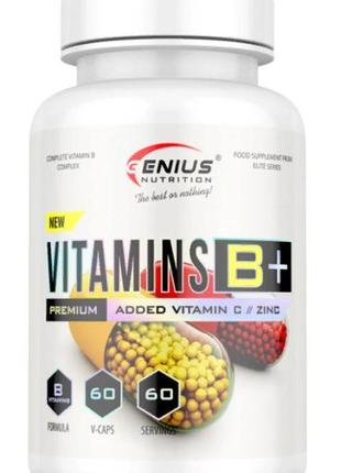 Комплекс витаминов группы в genius nutrition vitamins b+  60 капсул