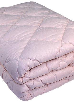 Зимнее теплое одеяло из овечьей шерсти.150х210 крем.5 фото
