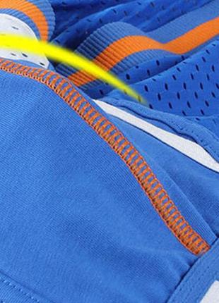 Трусы шорты lanvibum синие с брендированной резинкой. артикул: 04-09105 фото