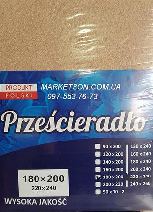 Простирадло наматрацник 160х200 махрове на гумці. польща.
