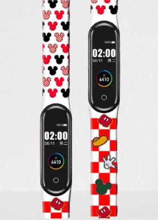 Силіконовий ремінець mrk для фітнес браслета xiaomi mi band 4/3 білий (mrk2080)