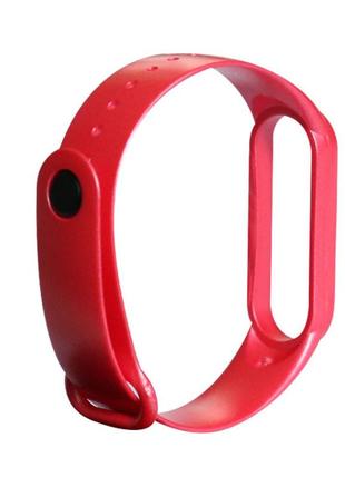 Силиконовый ремешок для фитнес браслета xiaomi mi band 5/6 перламутр красный (mrk2056)2 фото