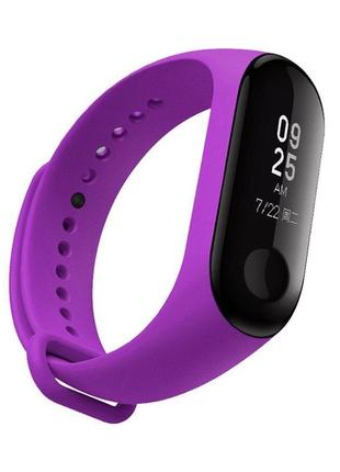 Силіконовий ремінець mrk для фітнес браслета xiaomi mi band 4/3 purple (mrk2041)