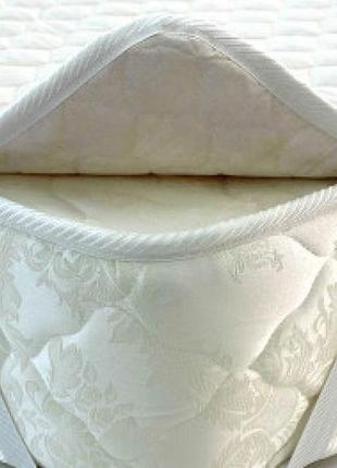 Наматрасник белый 90х200 на резинках