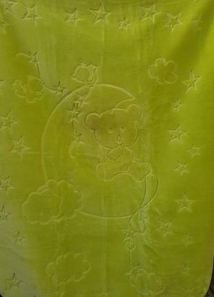 Детское меховое одеяло 100*140.кремовый.2 фото