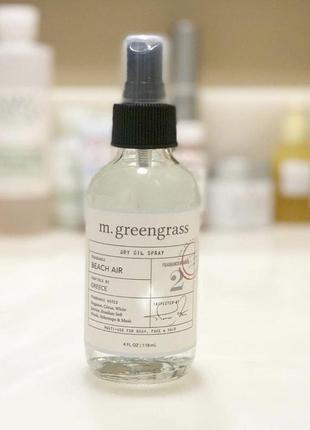 Суха олія-спрей для тіла, обличчя та волосся m. greengrass beach air dry oil spray 118 мл6 фото