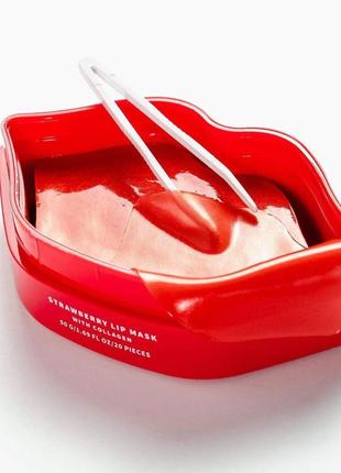 Гидрогелевые патчи для губ с коллагеном soon skincare strawberry lip masks 20 шт5 фото
