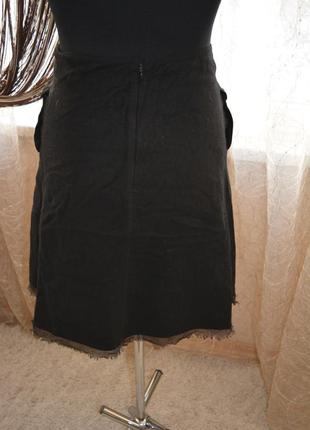 Теплая юбка, шерсть, кружево, аппликация, вышивка, бисер, пайетки2 фото