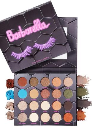 Палетка для макіяжу очей і обличчя beebeauty london barbarella eyeshadow palette 20 x 1.5 м