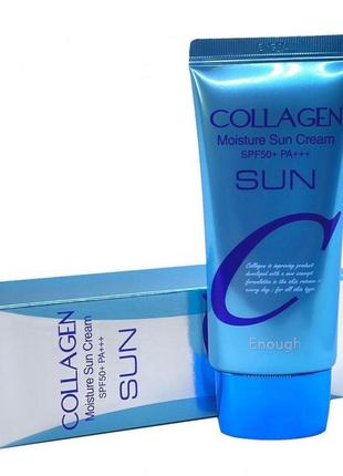 Увлажняющий солнцезащитный крем с коллагеном enough collagen moisture sun cream spf50+ pa+++1 фото