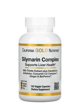 California gold nutrition, силимариновый комплекс для здоровья печени, 120 капсул