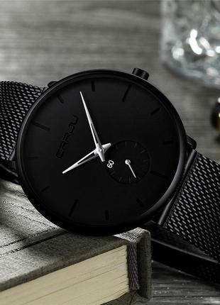 Часы мужские наручные черные классические модные3 фото