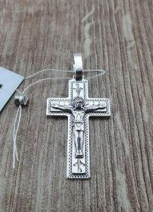 Серебряный крестик. крест на шею из серебра 925 пробы1 фото