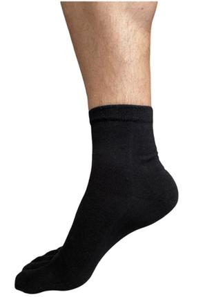 Шкарпетки з пальцями високі онікс five fingers shu 42-44 чорний3 фото