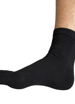 Шкарпетки з пальцями високі онікс five fingers shu 42-44 чорний7 фото